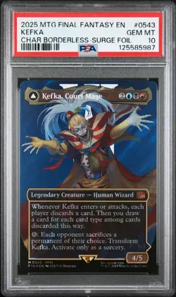 2025 MTG FINAL FANTASY #0543 KEFKA, COURT MAGE/KEFKA, RULER OF RUIN PSA 10 - Image 1