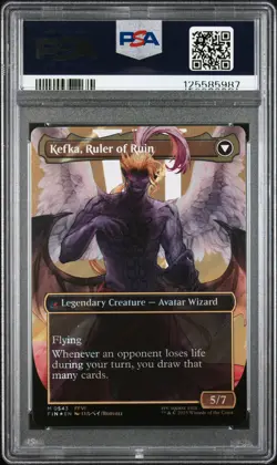 2025 MTG FINAL FANTASY #0543 KEFKA, COURT MAGE/KEFKA, RULER OF RUIN PSA 10 - Image 2