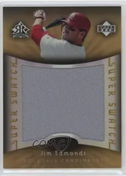 2005 Upper Deck Reflections Super Swatch /50 Jim Edmonds #SS-JE - Image 1