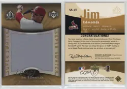 2005 Upper Deck Reflections Super Swatch /50 Jim Edmonds #SS-JE - Image 3
