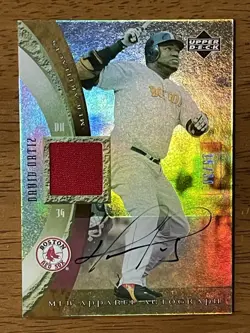 David Ortiz 2005 Upper Deck Artifacts auto jersey #15/30 - Image 1