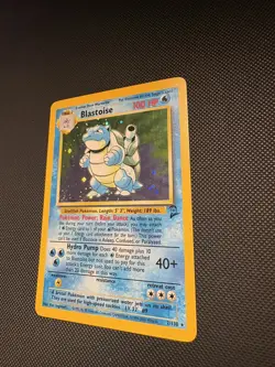 Pokemon TCG Blastoise Holo Rare Base Set 2/102 WOTC 1999 Vintage NM - Image 3