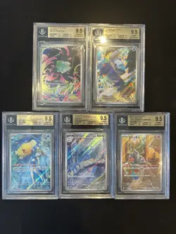 BGS 9.5 Pokemon Card Game 151 Japanese Art Rare 5 Card Set Bulk Holo AR - Image 1