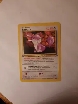 Pokemon Card Rattata 66/82 - 1st Edition Common - Pokemon TCG - Team Rocket - Image 3