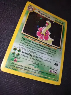 Meganium 11/111 Unlimited Pokemon Trading Card Game Neo Genesis MP TCG - Image 2
