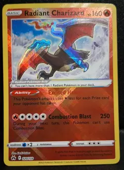 Radiant Charizard 020/159 Crown Zenith Holo NM Pokemon Card - Image 1