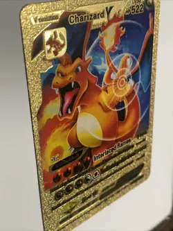 Charizard v Evolution Gold Foil Card LV92 HP522 - Image 4
