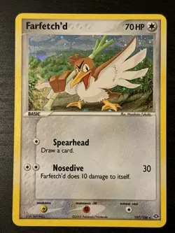 Farfetch'd Holo 107/106 2005 Pokemon EX Emerald Secret Rare Holo Card Nm - Image 1