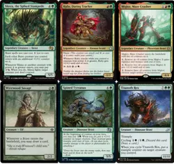 Slinza, the Spiked Stampede Commander Deck EDH 100 Magic Cards Custom MTG - NM - Image 1