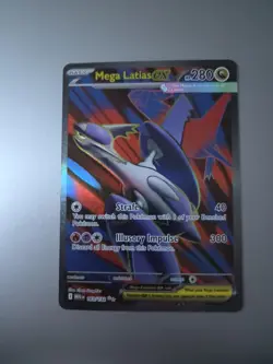 Mega Latias EX 163/132 IR Pokemon TCG Mega Evolution NM Full Art Ultra Rare - Image 1