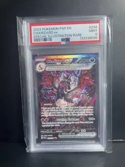 Pokemon 2024 PAF En Paldean Fates Charizard EX Sir 234/091 PSA 9 Mint Rare TCG - Image 1