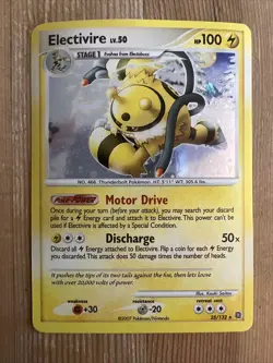 Pokemon TCG Electivire Secret Wonders 25/132 Exclusive Cosmos Holo Rare DMG - Image 1