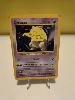 MP Drowzee 49/102 Shadowless Base Set Common 1999 English Pokemon TCG - Image 1