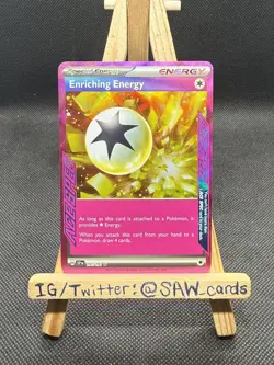 Pokemon TCG: Enriching Energy 191/191 Holo ACE SPEC Surging Sparks - Image 1