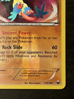 2012 POKEMON B&W DARK EXPLORERS ARCHEOPS SHINY HOLO #110 SECRET RARE Nm(-) - Image 4