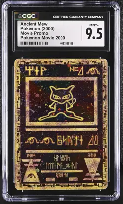CGC 9.5 Mint+ Ancient Mew Pokemon Movie 2000 Pokemon Movie Promo - Image 1
