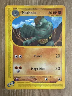 Pokemon TCG Machoke Expedition 85/165 Regular Uncommon HP - Image 1