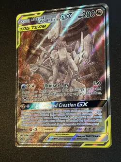 Arceus & Dialga & Palkia GX 221/236 Pokemon Cosmic Eclipse Alt Art Tag Team NM+ - Image 4