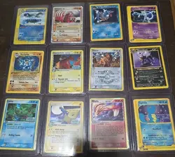 Pokemon TCG Vintage Damaged HP lot of 12 Blastoise Mewtwo Gyarados Look Read - Image 1