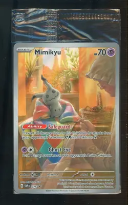 "Mimikyu SVP 075 Sealed Black Star Promo TCG Pokemon Paldean Fates ETB Holo " - Image 1