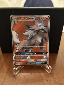 Pokemon TCG - Lycanroc GX 136/147 Full Art - SM Burning Shadows - NM - Image 1