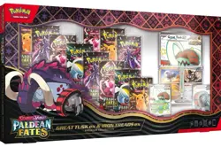 Pokemon Paldean Fates Great Tusk Iron Treads EX Premium Collection Trading Cards - Image 1