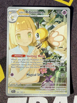 Lillie's Ribombee 164/159 Sv09: Journey Together Holo Pokemon TCG Card NM - Image 1