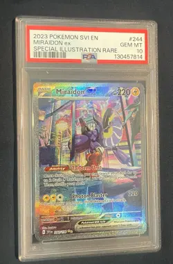 Miraidon EX Scarlet & Violet Base Set 244/198 PSA 10 Gem Mint Pokemon TCG - Image 1