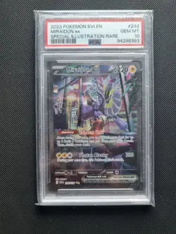 Pokemon TCG Miraidon EX 244/198 Scarlet Violet Base PSA 10 GEM MINT - Image 1