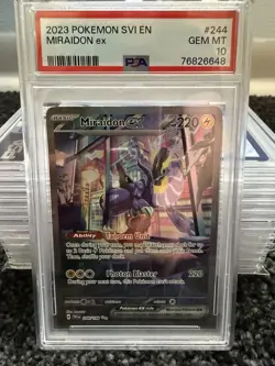 Miraidon EX Scarlet & Violet Base Set 244/198 PSA 10 Gem Mint Pokemon TCG - Image 1