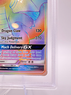 2019 Pokemon S&M Unified Minds DRAGONITE GX #248 | Full Art | Secret | PSA 8 - Image 5