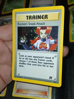 Pokemon 2000 Rockets Sneak Attack Trainer Holo Card 16/82 Nm - Image 1