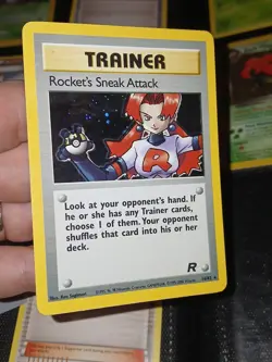 Pokemon 2000 Rockets Sneak Attack Trainer Holo Card 16/82 Nm - Image 2
