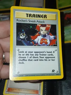 Pokemon 2000 Rockets Sneak Attack Trainer Holo Card 16/82 Nm - Image 3