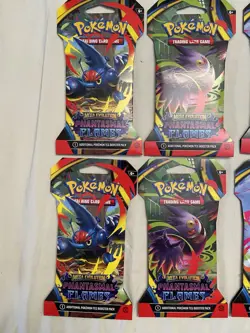 (16) Pokemon Phantasmal Flames Sleeved Booster Packs - Image 2