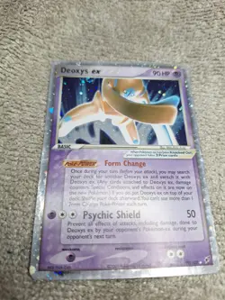 Deoxys Ex “Defense” EX Deoxys 99/107 Holo Holo Pokemon Card 2005 MP+ - Image 1