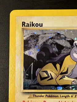 2000 Pokemon Card Vintage Neo Revelation Holo Rare Raikou Card 13/64 Wotc Lp(-) - Image 2