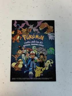 Pokemon Checklist Foil 1999 Topps TV Animation Edition Pokemon Card - Image 1