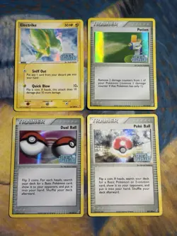 Ex Crystal Guardians Stamped Reverse Holo Vintage 4 Pokemon Cards Lot PL - Image 1