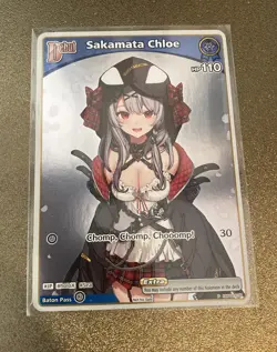 Sakamata Chloe Promo - hBP02-035 P NM Hololive Official Card Game English - Image 1