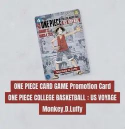 [PRESALE] One Piece Monkey D. Luffy US Voyage College Basketball Promo Card - Image 1