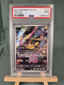 Pokemon Pikachu Art Rare SV2a Japanese Holo PSA 9 Graded Card #173/165 - Image 3