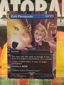 Flash Photography Borderless R0463 - Commander: Final Fantasy MTG - NM - Image 1