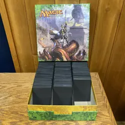 MTG Magic the Gathering - Theros Holiday Gift Box - EMPTY Storage Box w/ Sleeves - Image 1
