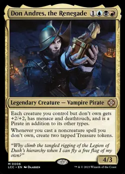 Don Andres, the Renegade: MtG Magic Lost Caverns of Ixalan Commander Mythic FOIL - Image 1