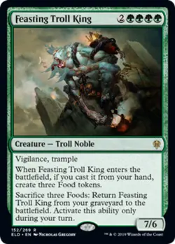x1 Feasting Troll King R MTG Throne of Eldraine M/NM, English - Image 1