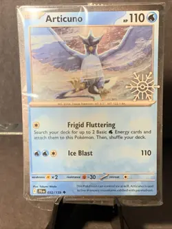 Pokemon TCG Articuno 032/191 Holiday Calendar 2025 SEALED Festive STAMP Promo - Image 1