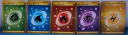 Pokemon Hyper Rare Energy Cards Set Of 5. Lightning, Psychic, Fire, Water, Grass - Image 1