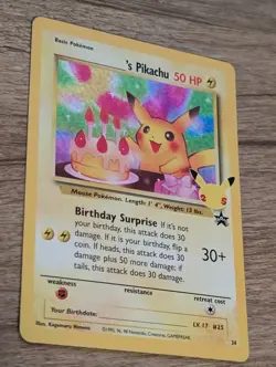 Birthday Pikachu Holo 24 Celebrations Classic Collection Pokemon 2021 NM - Image 2