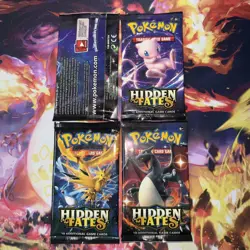 Pokemon Hidden Fates Booster Pack Complete Set - Image 2